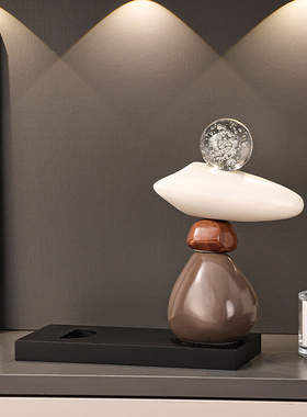 时来运转红酒架摆件酒柜装饰品轻奢高档高级感客厅家居餐边柜新款