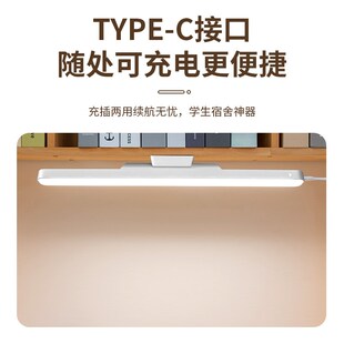 乐居宝台灯LED护眼酷毙灯加长大学生宿舍灯充电Type-C床头灯