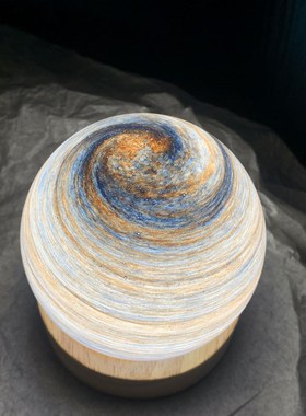 左耳说创意星球灯水晶球月球氛围桌面小夜灯摆件生日礼物男生