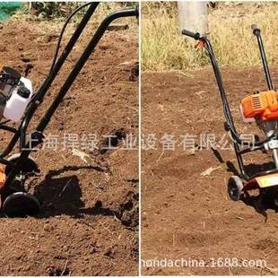 家用多功能松小型果园机菜地花园土机除草锄二冲程地微耕 绿手推式