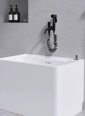 瓷60c拖把池阳家用台拖布陶池m卫生间墩布池大小号洗拖把848盆池