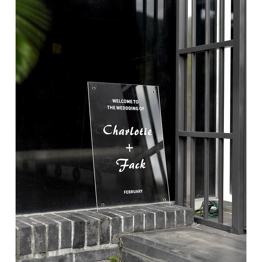 透明压克力板广告牌定制 UV打印logo展示牌门牌 公司牌匾挂牌招牌