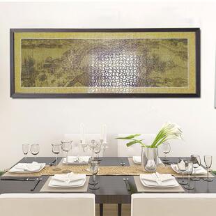 1000片清明上河图框架98*34挂墙125*29实木画框铝合金细长拼图框