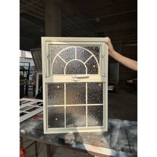 法式覆古室内铝合金翻盖窗定制浴室透气采光玻璃窗拱形隔断窗