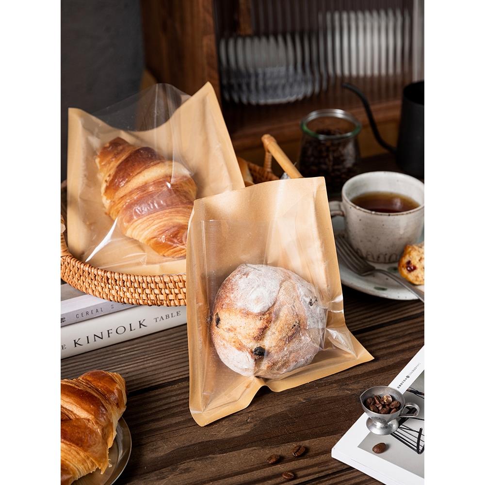 一次性贝果面包包装袋烘焙甜甜圈菠萝牛角欧包吐司三明治食品防油