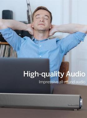 TaoTronics SK018外贸进出口长条形蓝牙桌面回音壁电脑音响箱声霸