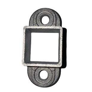 铝艺护栏配件固定座方管连接件栅栏阳台楼梯底座免打孔围栏连接座