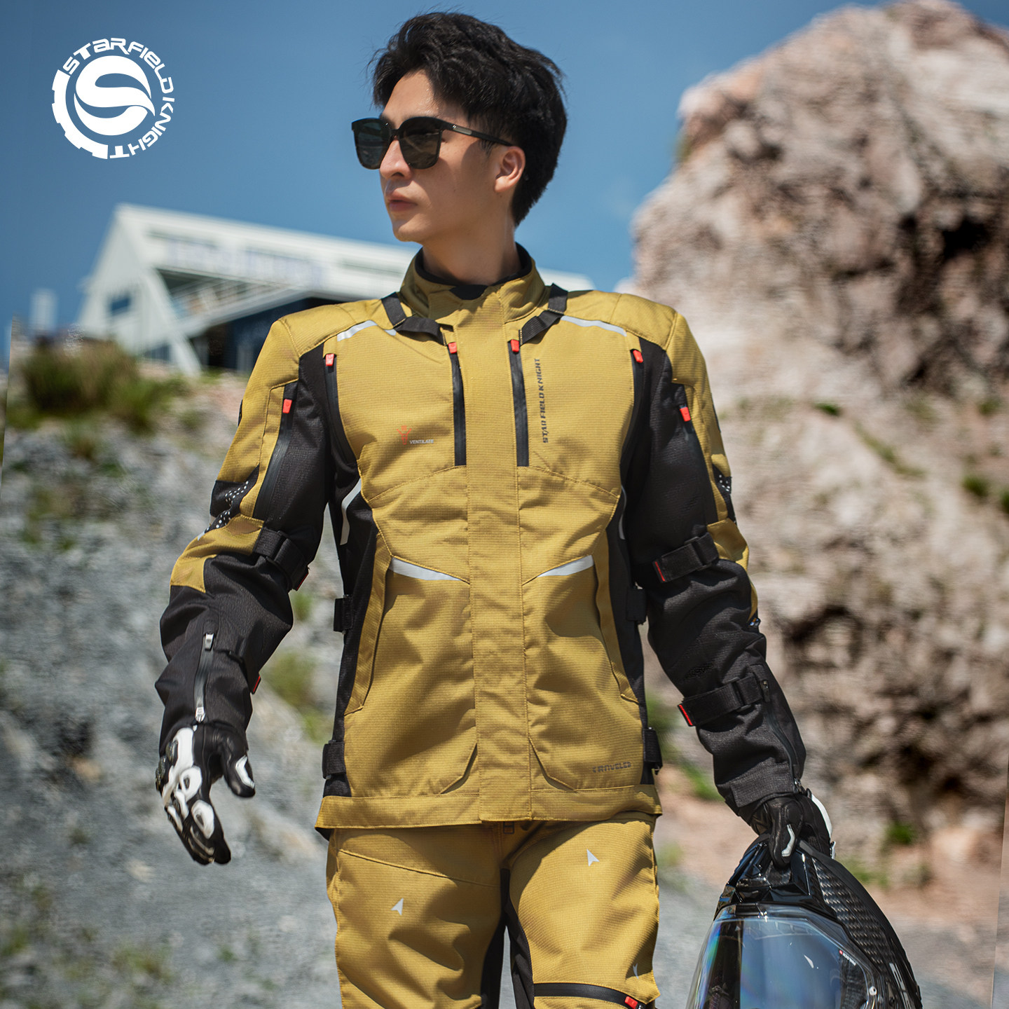 星空骑士摩托车骑行服荒漠拉力服男四季秋冬季防风防水保暖SKJ861