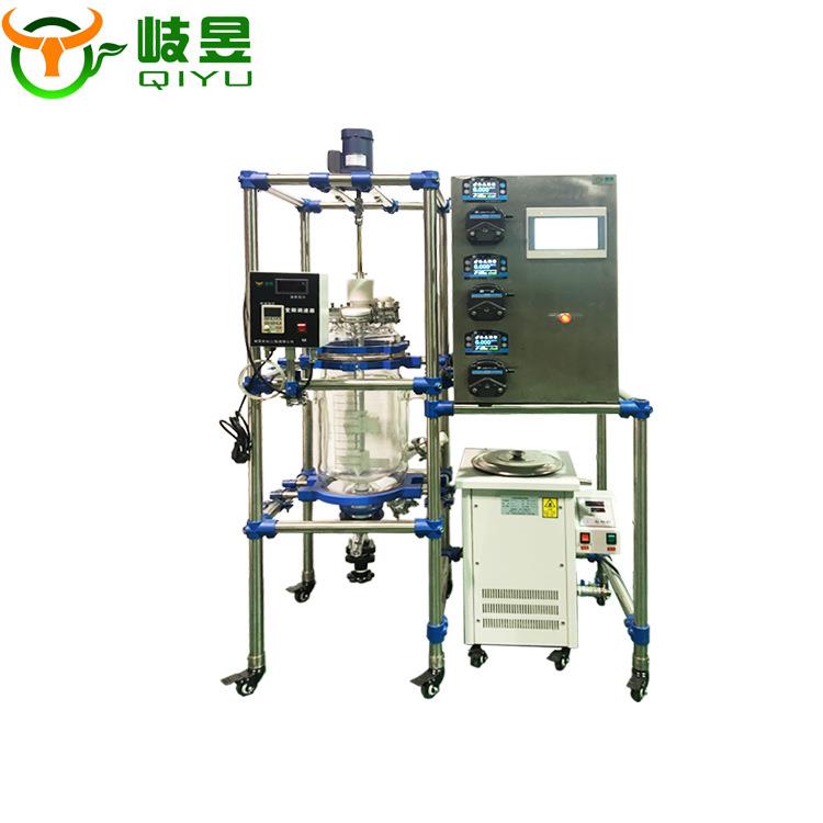 实验室反应器厂家直供锂电池自动加料三元前驱体玻璃反应釜