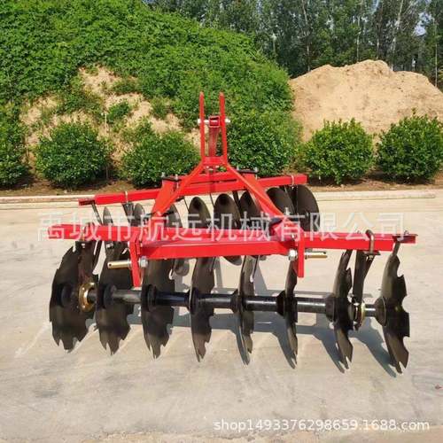 小型农用耕地圆盘耙 耙片直径460mm560mm的开荒灭茬碎土轻耙中耙