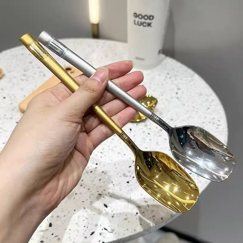 2025新款韩式精致儿童餐具套装汤匙红薯调羹瓦罐家用韩国风餐勺