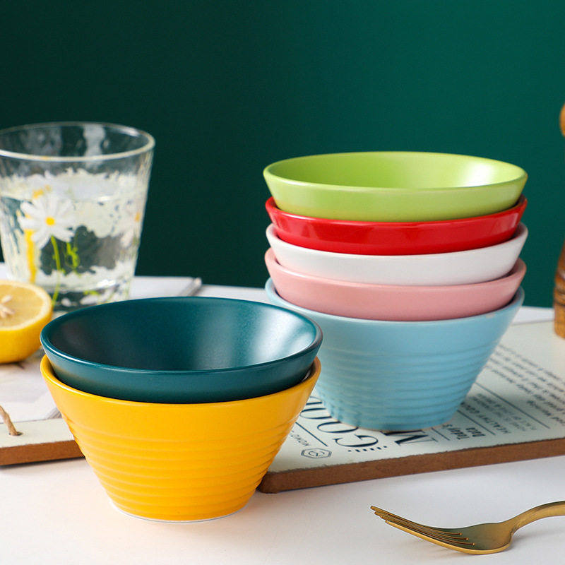 新款甜品沙拉碗雪糕碗吃饭碗陶瓷家用餐具北欧in创意陶瓷碗米饭碗,餐饮具,碗,淘宝优惠券,粉丝福利购,淘宝优惠卷