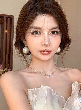 大珍珠耳环2026新款爆款高级感轻奢耳饰独特漂亮气质大气夸张耳钉