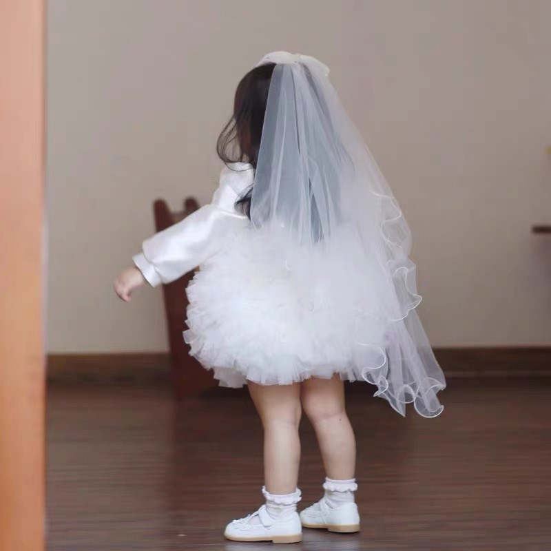 洋气公主裙婴儿l周岁礼服生日裙蓬蓬纱蛋糕裙连衣裙