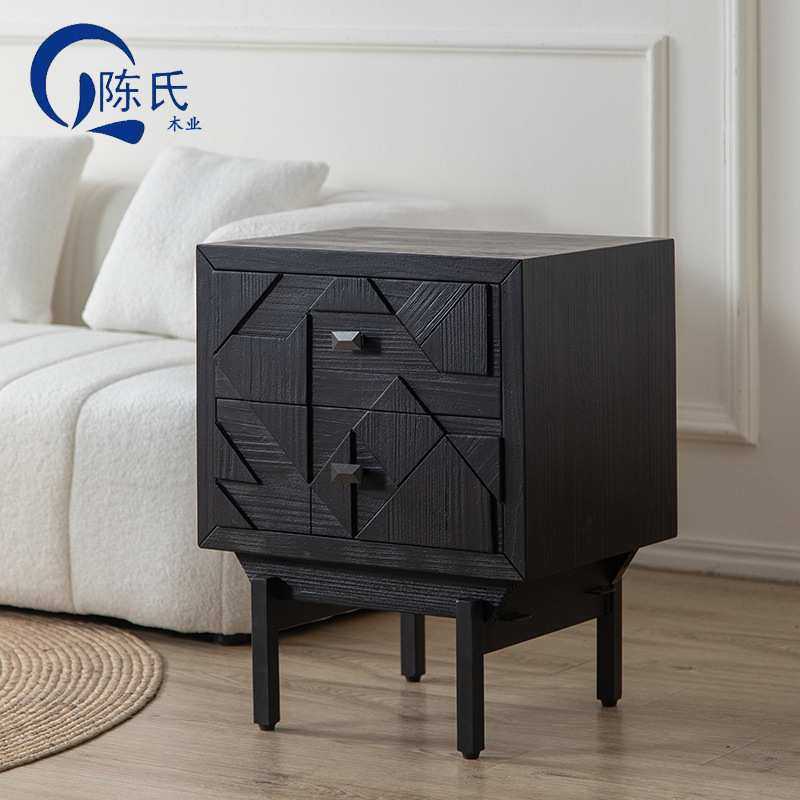欧式轻奢床头柜实木简约轻奢储物柜现代小户型收纳黑色储物边柜,农机/农具/农膜,其它农用工具,淘宝优惠券,粉丝福利购,淘宝优惠卷