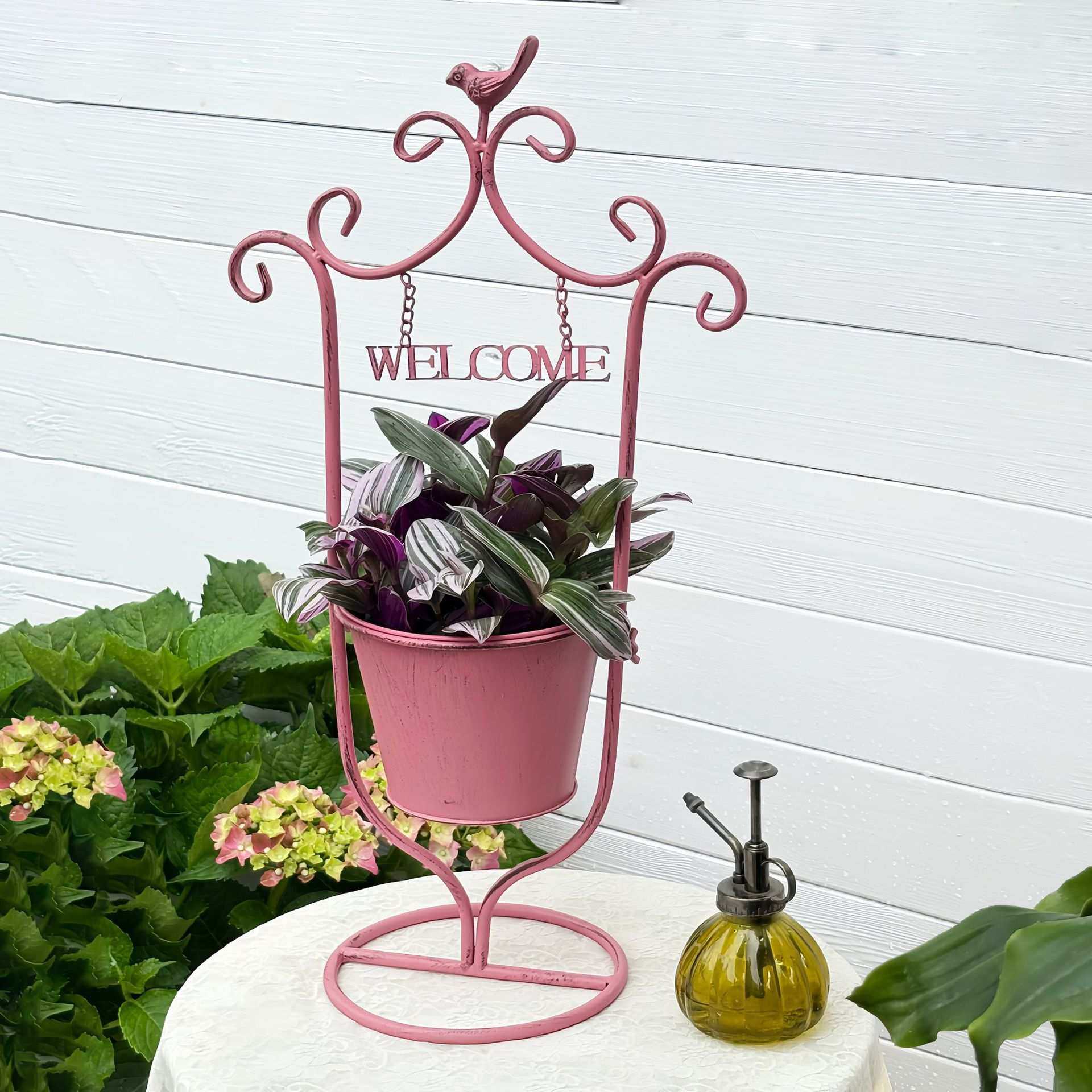 花盆铁艺户外庭院花园花篮室外阳台铁皮吊兰花桶创意装饰家用花器,农机/农具/农膜,其它农用工具,淘宝优惠券,粉丝福利购,淘宝优惠卷