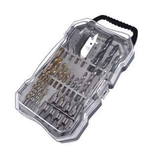 木工钻头31pcs组合工具电钻十字批头三尖木工麻花钻建工钻头套装