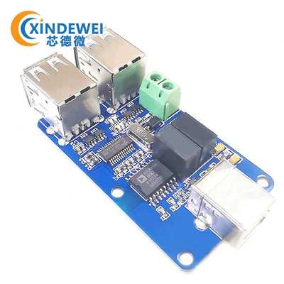 四路USB隔离器 USB HUB隔离模块 耦合保护板 ADUM3160/ADUM4160