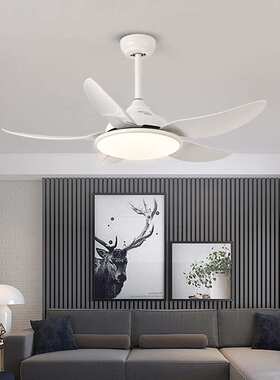 风扇灯客厅餐厅5叶吊扇带灯遥控52寸吊灯ceiling fan with light
