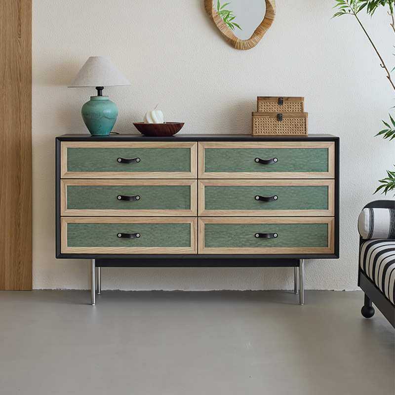 青黛中古风实木六斗柜抽屉柜边柜复古卧室床尾储物柜靠墙收纳柜子,农机/农具/农膜,其它农用工具,淘宝优惠券,粉丝福利购,淘宝优惠卷