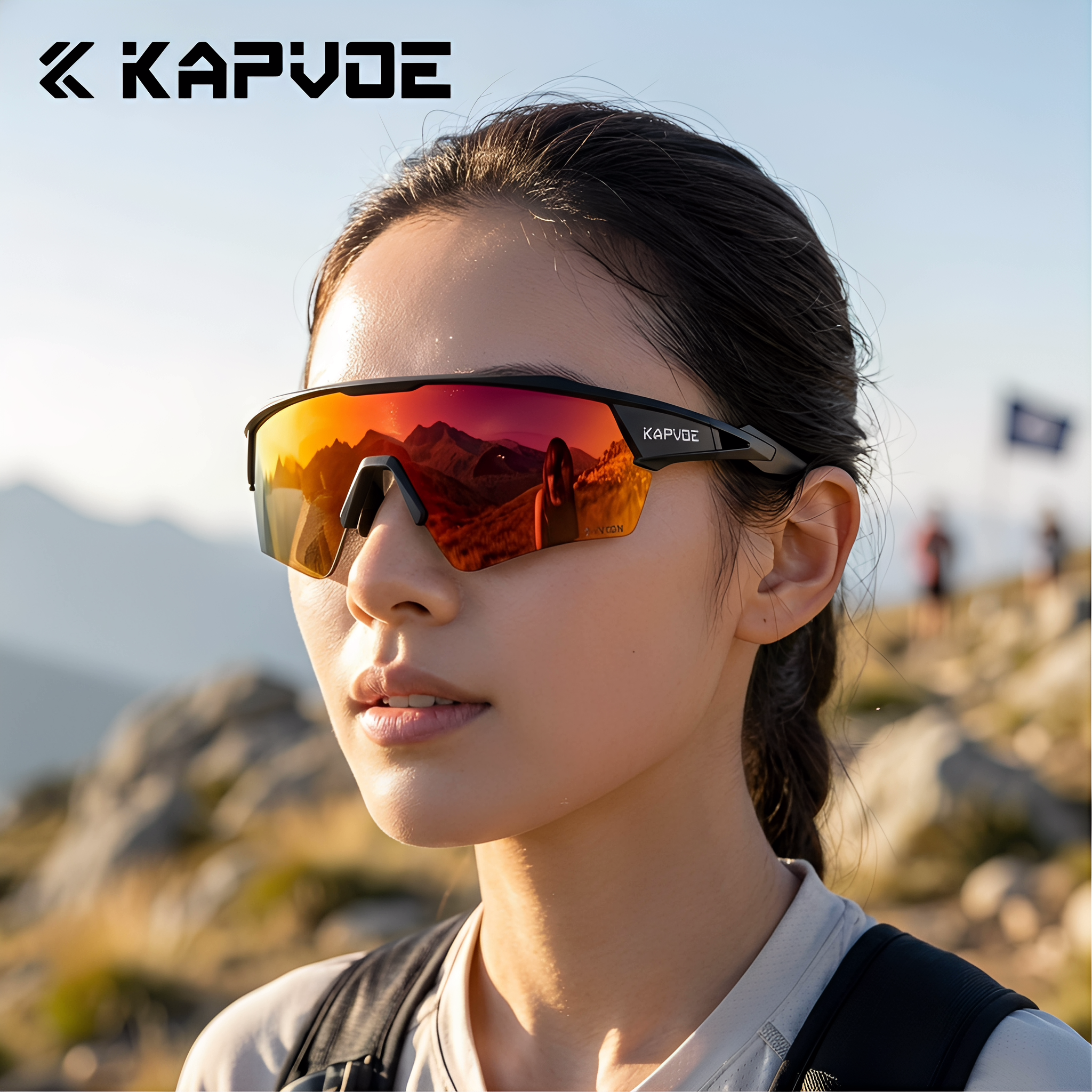 KAPVOE卡普沃无影膜变色骑行眼镜户外运动防风护目镜K198逐梦之翼
