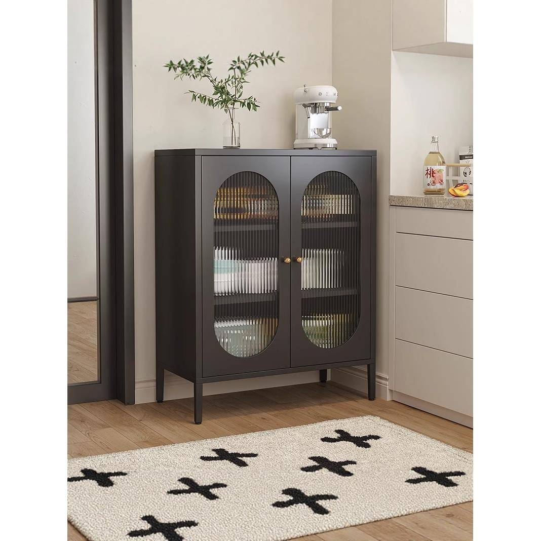 铁艺厨房餐边柜客厅置物柜家用矮柜简约餐柜酒柜茶水柜储物柜新款