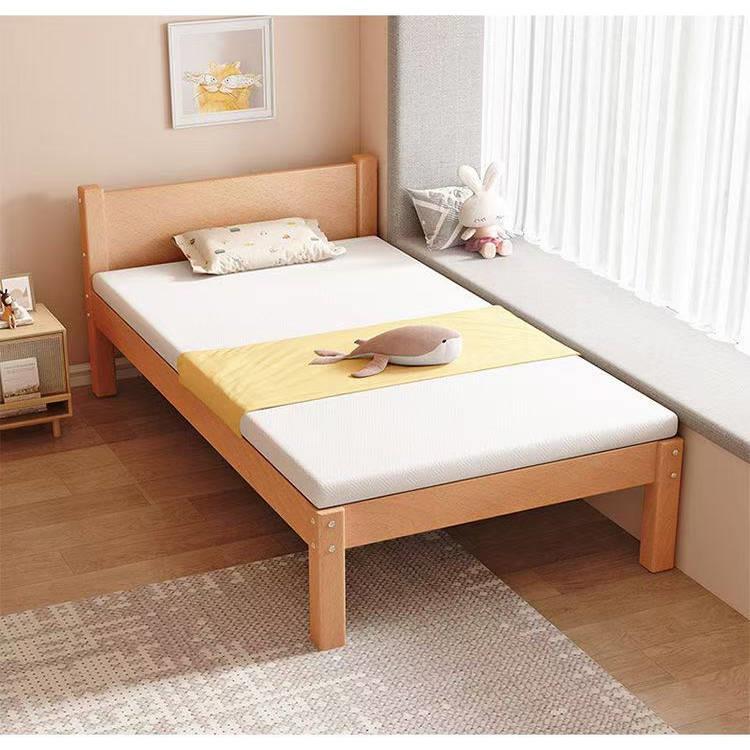 网红实木儿童床男孩单人公主床现代简约青少年1.2米床小户型房间