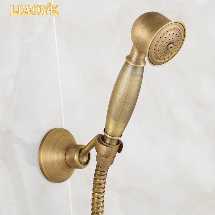 欧式彷古覆古风格全铜纯黑古铜淋浴花洒手持小蓬头喷头手喷单花洒