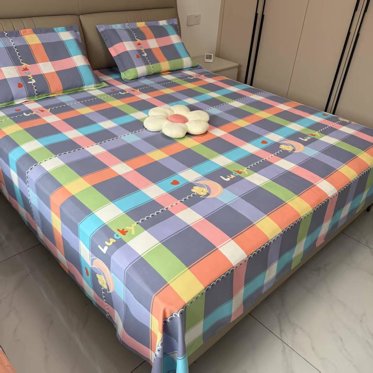 直播福利老粗布床单单件双人宿舍宿舍单人褥单炕单凉席四季通用