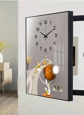 时NAJ钟电电表箱装饰画万年历竖款电闸餐厅遮挡媒体多配强电箱免