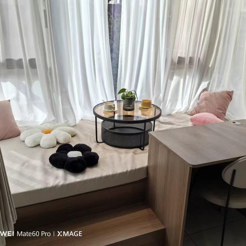 日玻璃窗台小桌子茶几榻榻轻米奢茶卧CNA室坐地矮桌式阳台简约桌