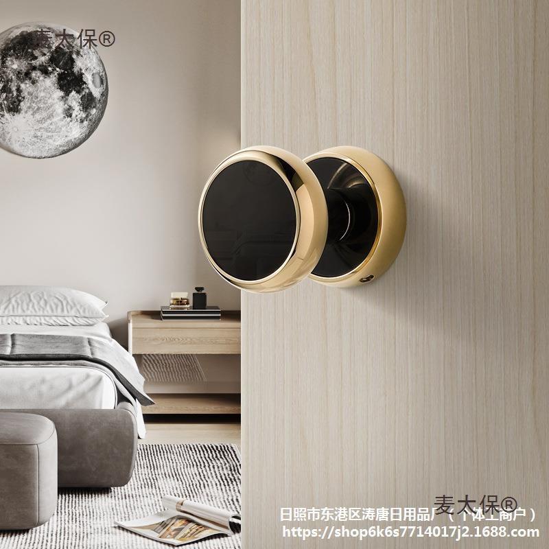 室内家卧室隐形简木门锁约舌暗门锁墙面GOX单单面门锁无钥匙用麦