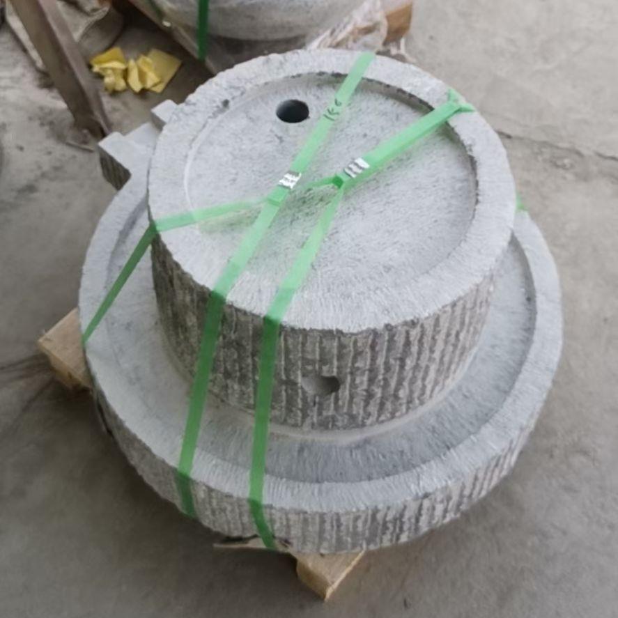 老石老石头磨盘磨HSI磨片整套青石村老旧石器摆式件手推农石磨子