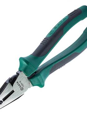 世达72201B钢丝钳省力型老虎钳电工钳子铬钒钢6英寸终生保用