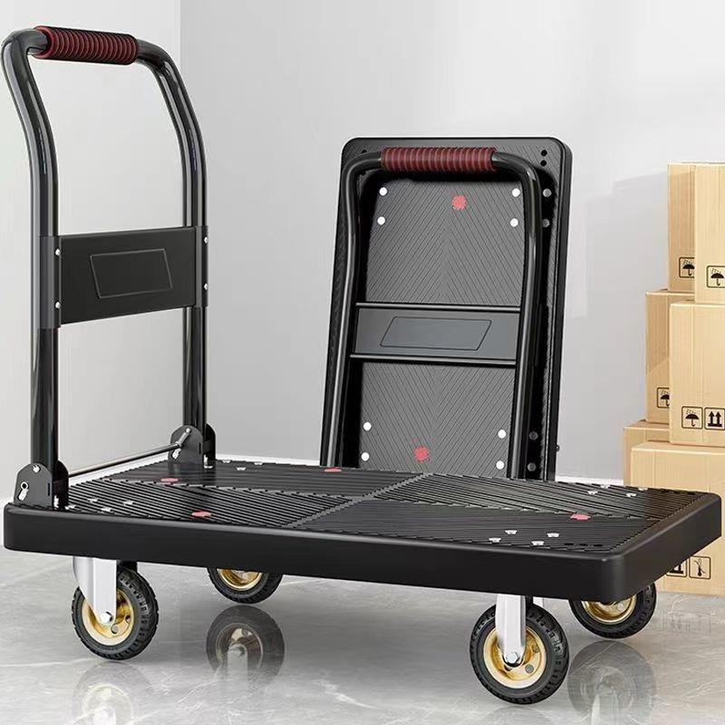 折叠平板车轮手推ND车拉货家便携推车搬四运小拉车用推小货拖车包