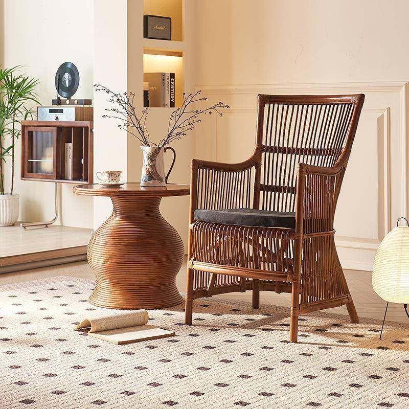 中古椅子茶几三件套藤椅带坐植椅物风藤编垫沙发椅326书房民宿卧,住宅家具,沙发椅,淘宝优惠券,粉丝福利购,淘宝优惠卷