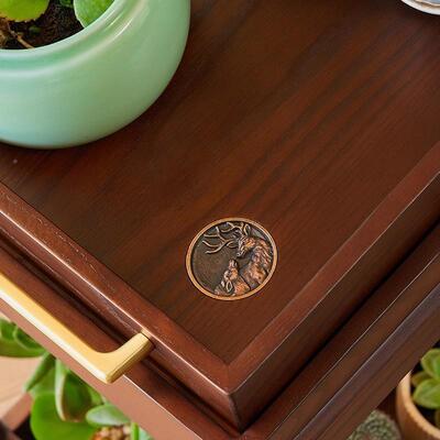 推车动实地木20903花架子高端客厅落式室内阳台多肉小移花盆置物