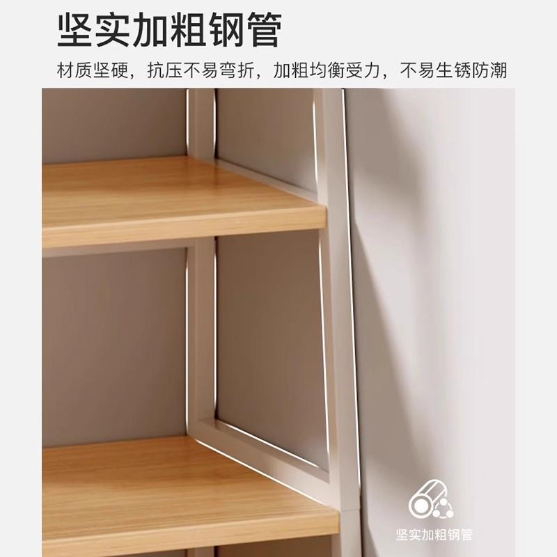 置物架多层收纳物架落地书架储架卧室DVN客厅用间展示柜梯形房架