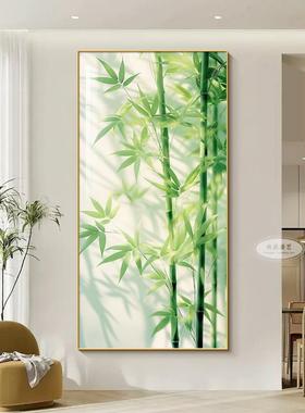 竹报平安关客LYX11175画入户过道走廊室装饰画新款厅茶节节高升玄