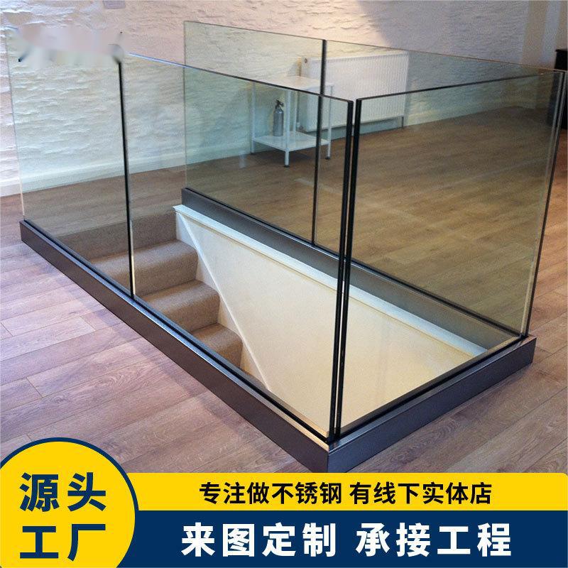 简约立柱楼梯扶手安全线防护栏