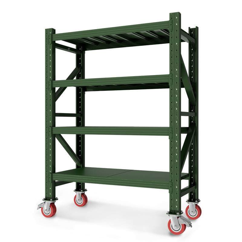 货带万架向可移动式架轮置物货架架子多层多功能滚铁轮YLT架子