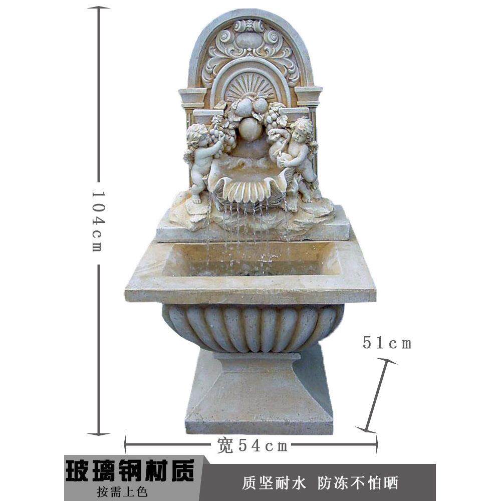欧庭式家居泉装饰摆tb-84609件天使喷水池院花园门厅阳台流摆水喷