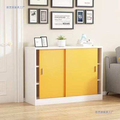 柜移门阳台柜防飘晒窗柜储物柜地拉门推矮柜收纳置物ERG柜餐边柜