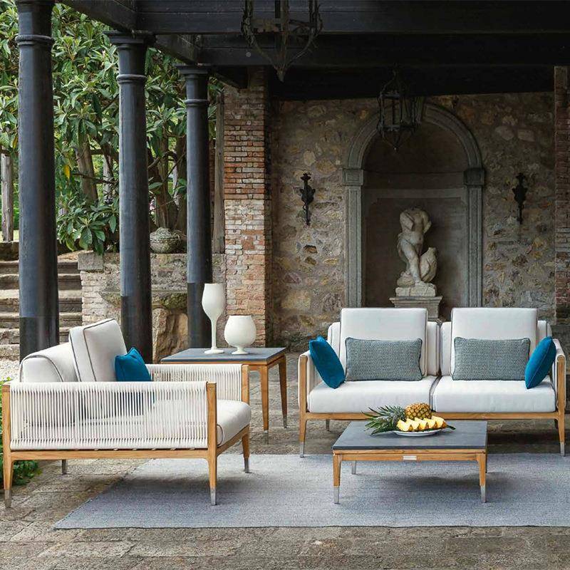 户外柚藤木藤椅沙发庭民宿花园阳休闲编防水编台TDC绳组合室外院