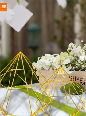 百界婚装庆道具BT01489钻石宾路引花器摆件婚礼台饰迎区签到台布