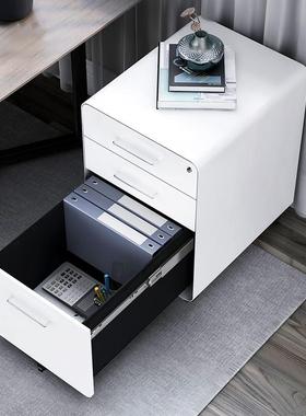 矮柜活动柜文件柜公打办印机柜物抽屉移柜动储柜桌下小柜YB-75669