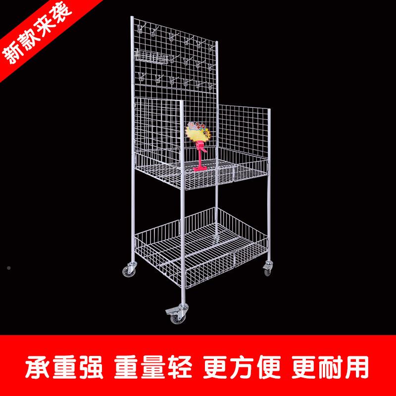 一023件起销批包邮促花车货摆地摊折移动展示叠售推车架饰品店货