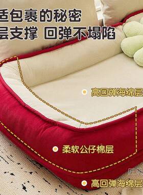 懒人沙叠发可躺可睡室躺椅可折人类狗窝米巨大榻卧榻草莓熊OJC小