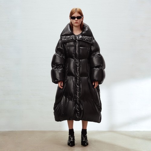 YANGYUQING设计师品牌超长款收腰羽绒服25AW