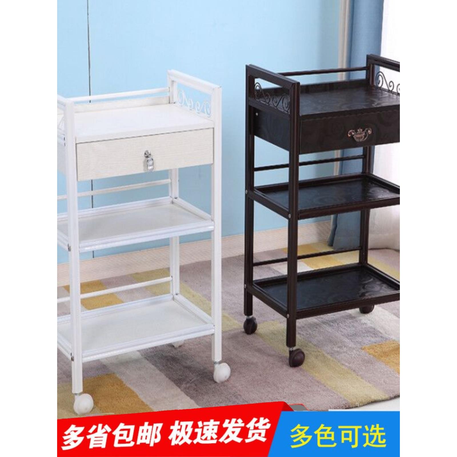 美容车美容院小推车三层美发架子理发店工具车柜子纹绣仪器置物架